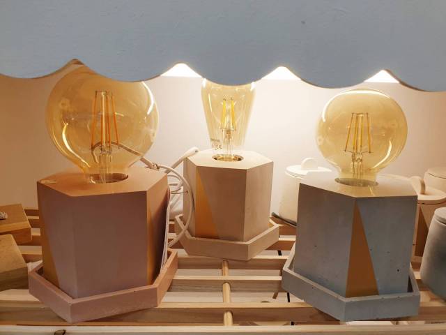 Lampe en bton